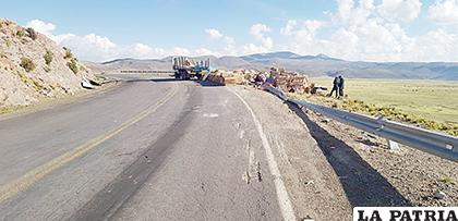 El camión transportaba mercadería / LA PATRIA