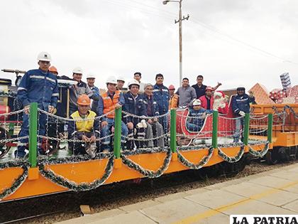 Tren Navideño hará por primera vez su recorrido en Oruro /LA PATRIA
