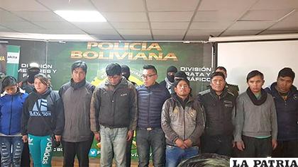 Los antisociales capturados en La Paz / Erbol
