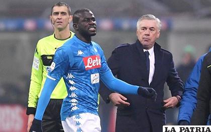 Kalidou Koulibaly fue el más abucheado por la afición del Inter /sindyk.com