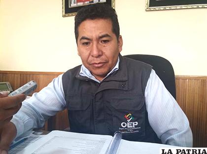 El presidente del TEDO, Rudy Huayllas /LA PATRIA