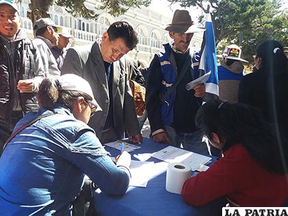 La idea del MAS en Oruro era superar los 65 mil militantes /LA PATRIA /ARCHIVO