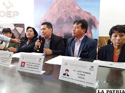 Autoridades del TEDO informaron en días precedentes sobre el costo de las primarias en Oruro/LA PATRIA