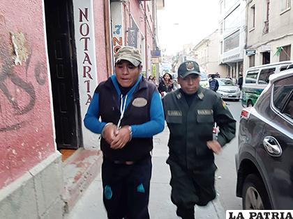 El jueves, Luis Alegría fue aprehendido por la Policía /LA PATRIA
