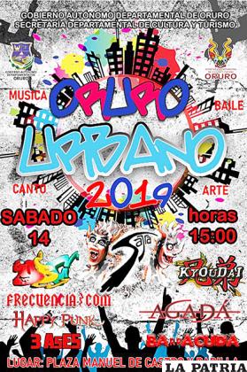 Este fin de semana se realiza Oruro Urbano 2019 
/Secretaría Departamental de Cultura