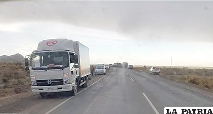 El incidente ocurrió en la carretera hacia Poopó / LA PATRIA / ARCHIVO
