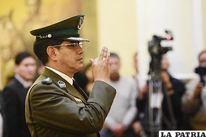 Comandante nacional de la Policía, coronel Rodolfo Montero /Ministerio de Gobierno