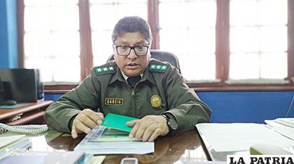 El director nacional de Régimen Penitenciario, coronel José García Mujica /ANF
