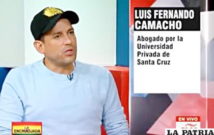 El exlíder cívico Luis Fernando Camacho, en entrevista con CNN /El Estado Digital
