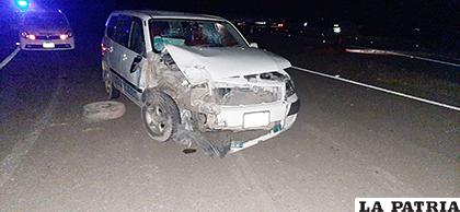 El conductor del vehículo huyó abandonando el motorizado /LA PATRIA
