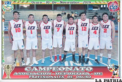 Abogados LEX finalizó el certamen como subcampeón en baloncesto /LA PATRIA 