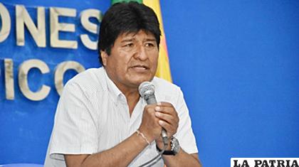 El expresidente Evo Morales /ABI
