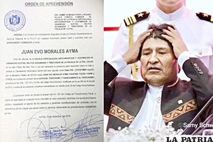 Salió la orden de aprehensión contra Evo Morales /PÁGINA SIETE