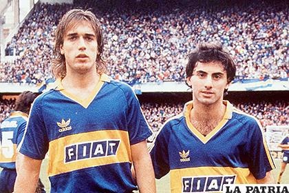 Gabriel Batistuta jugó en Boca junto Diego La Torre