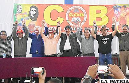 Morales tenía el control de los sindicatos a los que prorrogó su mandato /erbol.com.bo
