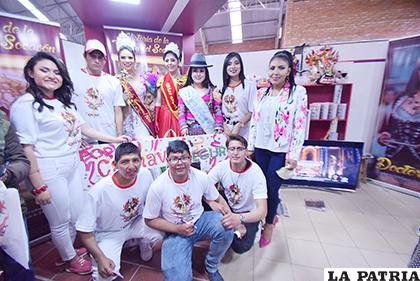 El equipo del GAMO que promocionó el Carnaval 2020 /LA PATRIA 
