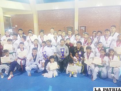Balance positivo en el cierre de actividades del taekwondo 
/cortesía Henry Pillco