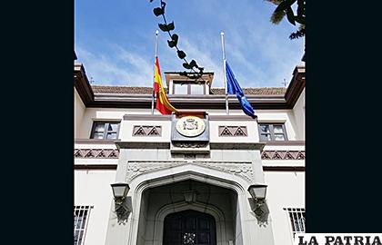 La embajada de España en La Paz /ERBOL
