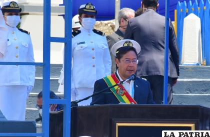 El Presidente del país Luis Arce Catacora /ABI