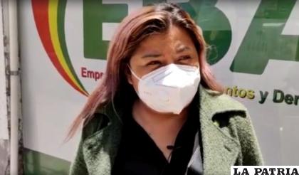 Denisse Villca presidente del Concejo Municipal hizo la denuncia  /LA PATRIA