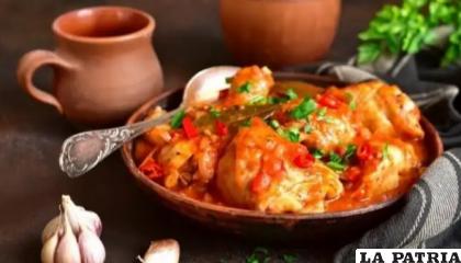 Tomatada de pollo excelente a la hora del almuerzo o la cena