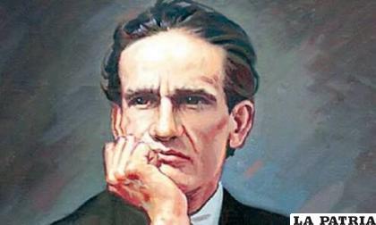 Una pintura del ilustre poeta