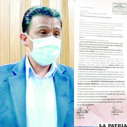 Portillo, presidente del Concejo de Administración de Coteor se refirió a la carta presentada por exconsejeros /LA PATRIA