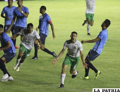 Norberto Palmieri fue autor del único gol del compromiso /APG