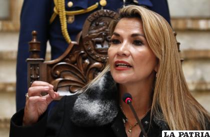 La expresidente de Bolivia, Jeanine Áñez /RR.SS.