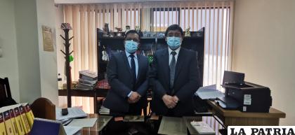 Primo Martínez, vocal (derecha) y Ricardo Flores, presidente de la Sala Civil Segunda (izquierda) /LA PATRIA
