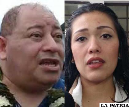 Exministro de Gobierno, Carlos Romero y expresidente del Senado, Adriana Salvatierra /RR.SS.
