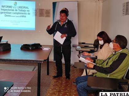 Este informe fue socializado con personeros de la Jefatura Departamental de Trabajo /LA PATRIA