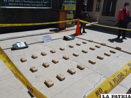 Gran cantidad de estupefacientes fueron secuestrados en el departamento de Oruro /LA PATRIA