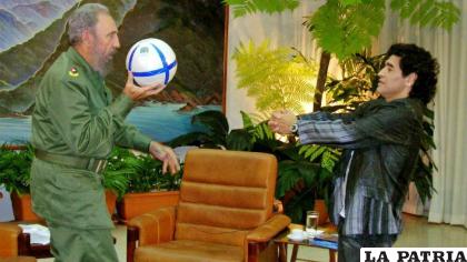 Diego Maradona visitó a Fidel Castro