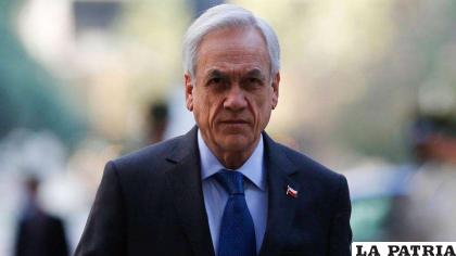 Sebastián Piñera presidente de Chile sufre una sanción por no usar barbijo