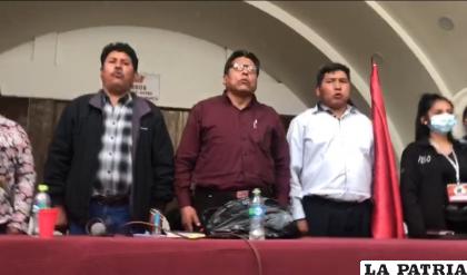 El nuevo directorio elegido ayer del Comité Cívico de Oruro / LA PATRIA