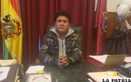 Saúl Aguilar, alcalde de Oruro /LA PATRIA