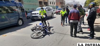 Una señora salió herida tras la colisión por alcance /Cortesía Sergio Pacheco