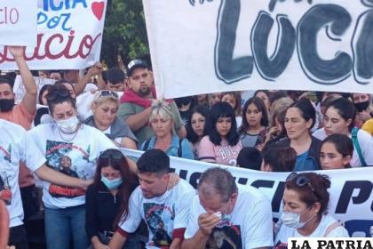 Manifestación en Argentina para reclamar justicia por Lucio /La Nación