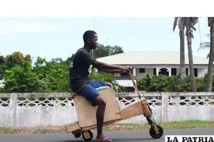 Con mucho ingenio construyó una motocicleta artesanal /EL TIERRERO