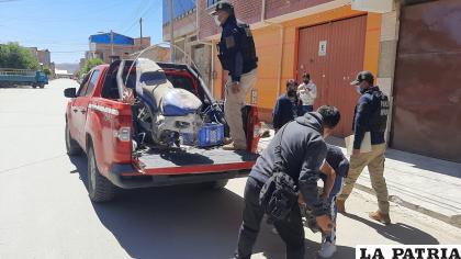 El vehículo de dos ruedas fue trasladado a dependencias de Diprove /LA PATRIA