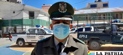 El comandante Arraya brindó algunos detalles de los controles durante el convite /LA PATRIA