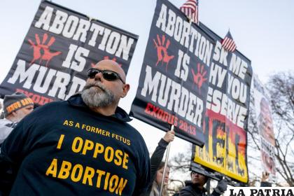 Manifestantes contra el aborto se concentran frente a la Corte Suprema, Washington /AP Foto /Andrew Harnik