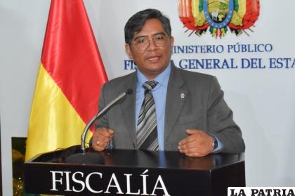El Secretario General de la Fiscalía, Edwin Quispe /FISCALÍA DE BOLIVIA