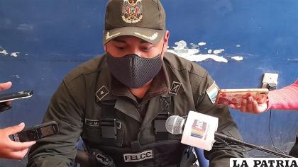 El subteniente Matías detalló sobre el operativo en Pisiga /LA PATRIA