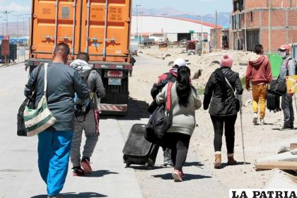 Migrantes en la frontera con el Perú /Jornada