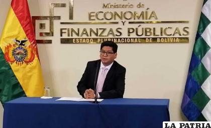 El Ministro de Economía, Marcelo Montenegro /La Voz de Tarija