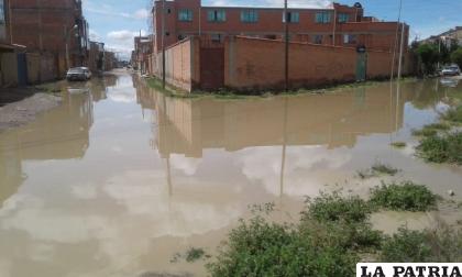 Inundaciones registradas en sectores alejados de la ciudad /RR.SS.