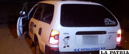 El sujeto con antecedentes operaba en un taxi /Foto referencial