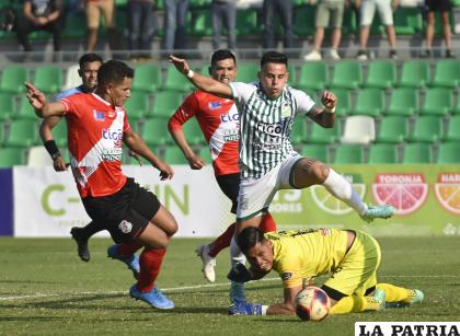 Fue empate 0-0 en la ida entre Oriente Petrolero y Nacional Potosí en Santa Cruz /APG